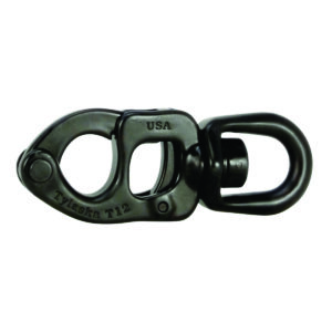 trigger snap shackle used on sailboats for halyards and sheets